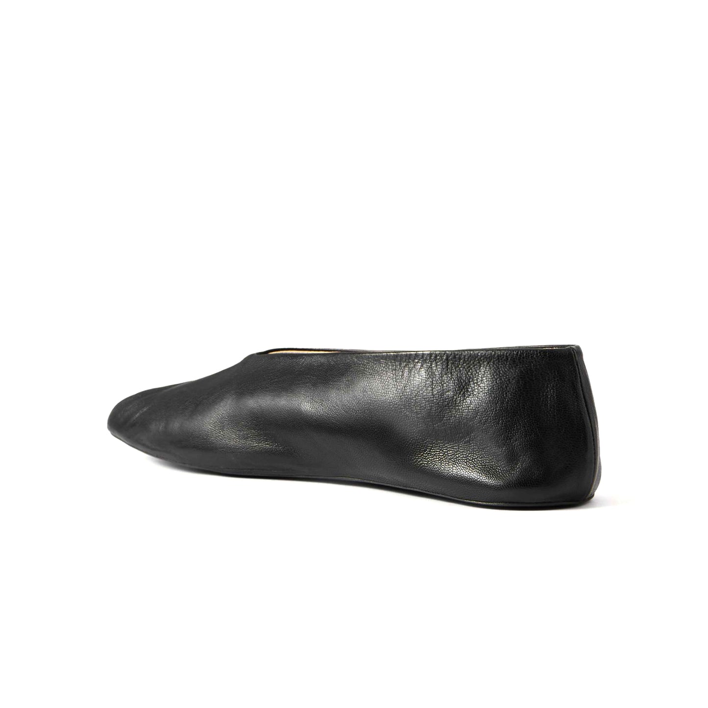 Black Round-Toe Classic Sleek Ballet Simple Flats