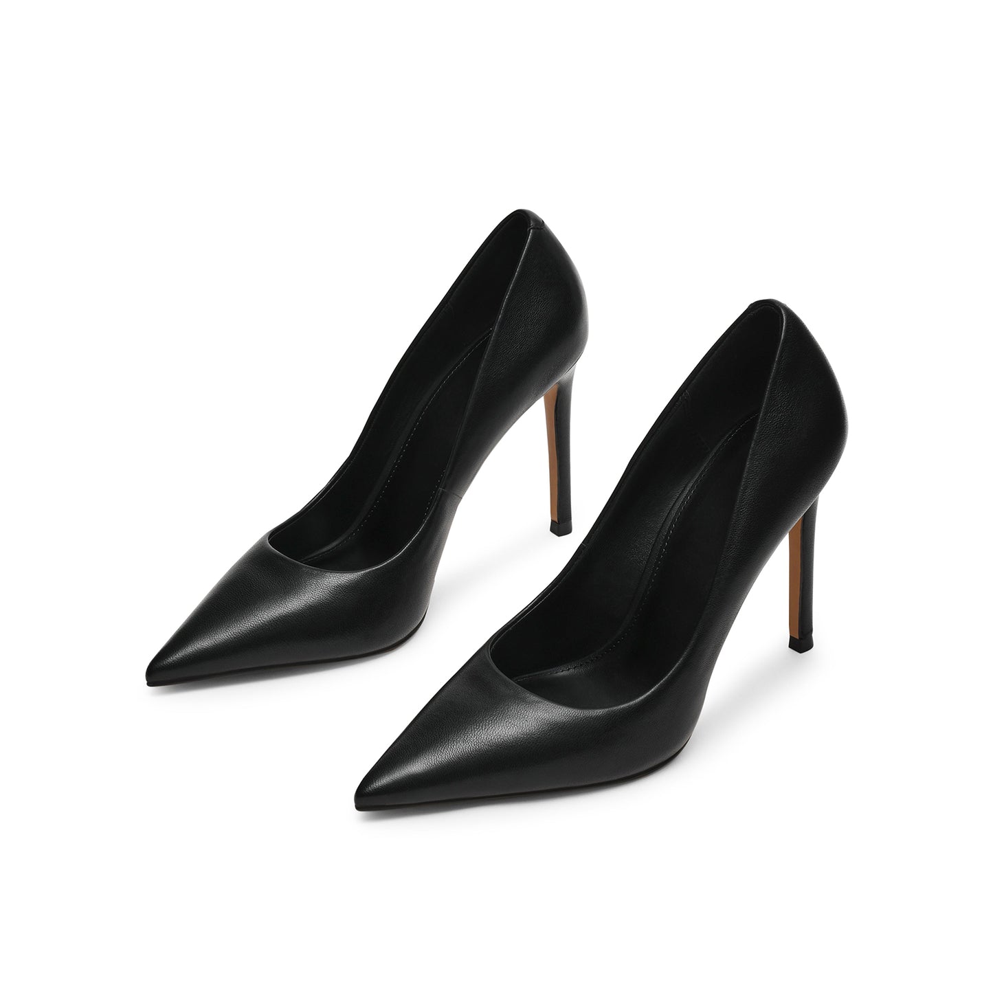 Black Classic Pointed-Toe Slip-On High Heels Pumps