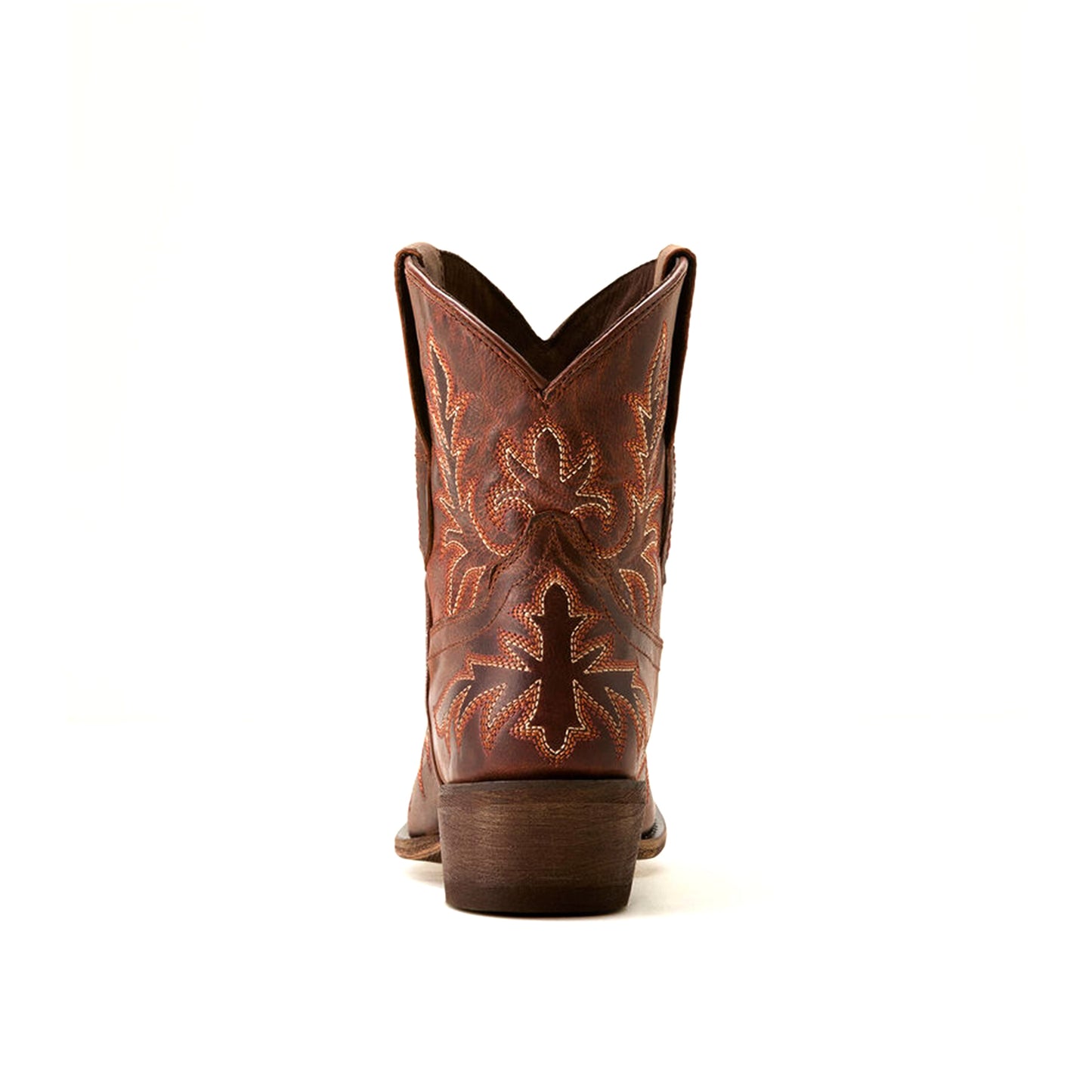 Sienna Round-Toe Stitching Ankle Cowgirl Boots