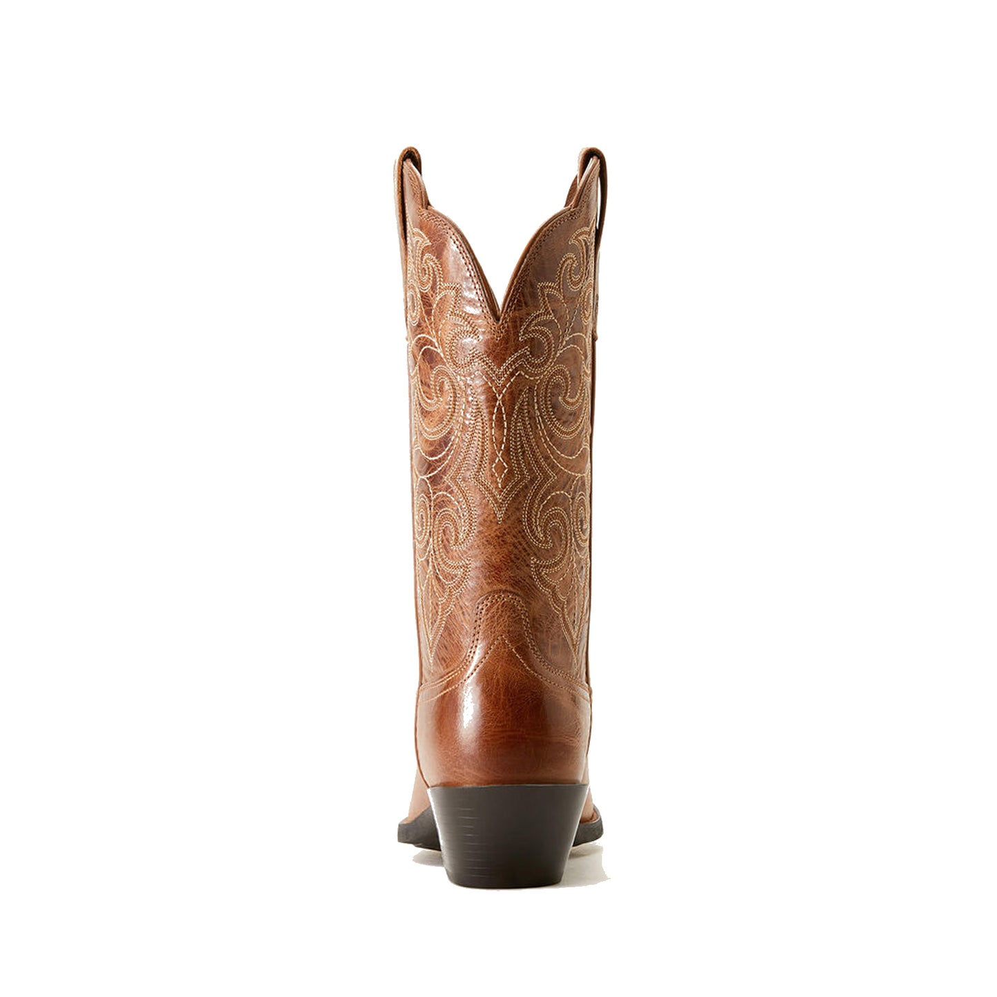 Russet Square-Toe Chic Embroidery Classic Mid Calf Cowgirl Boots