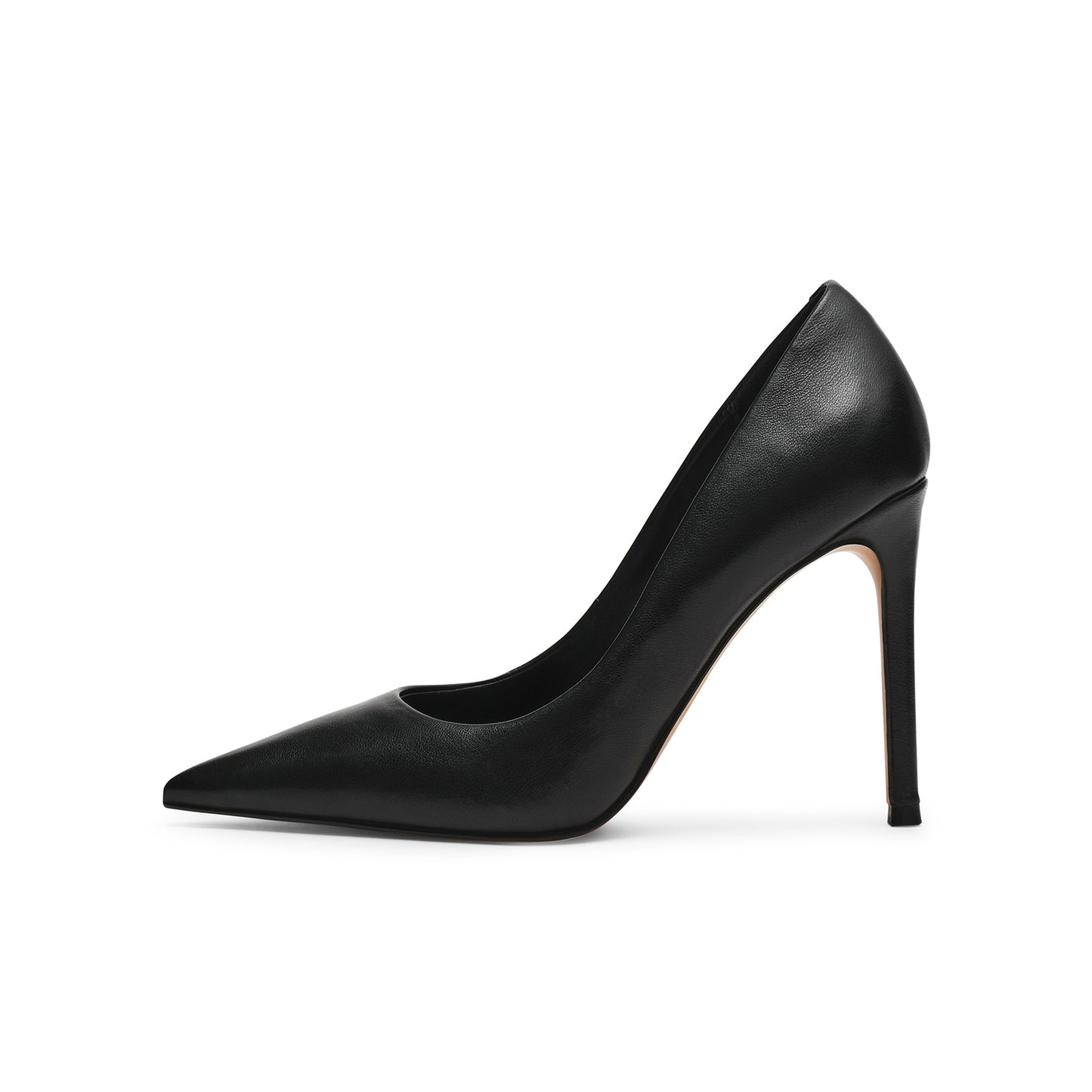 Black Classic Pointed-Toe Slip-On High Heels Pumps