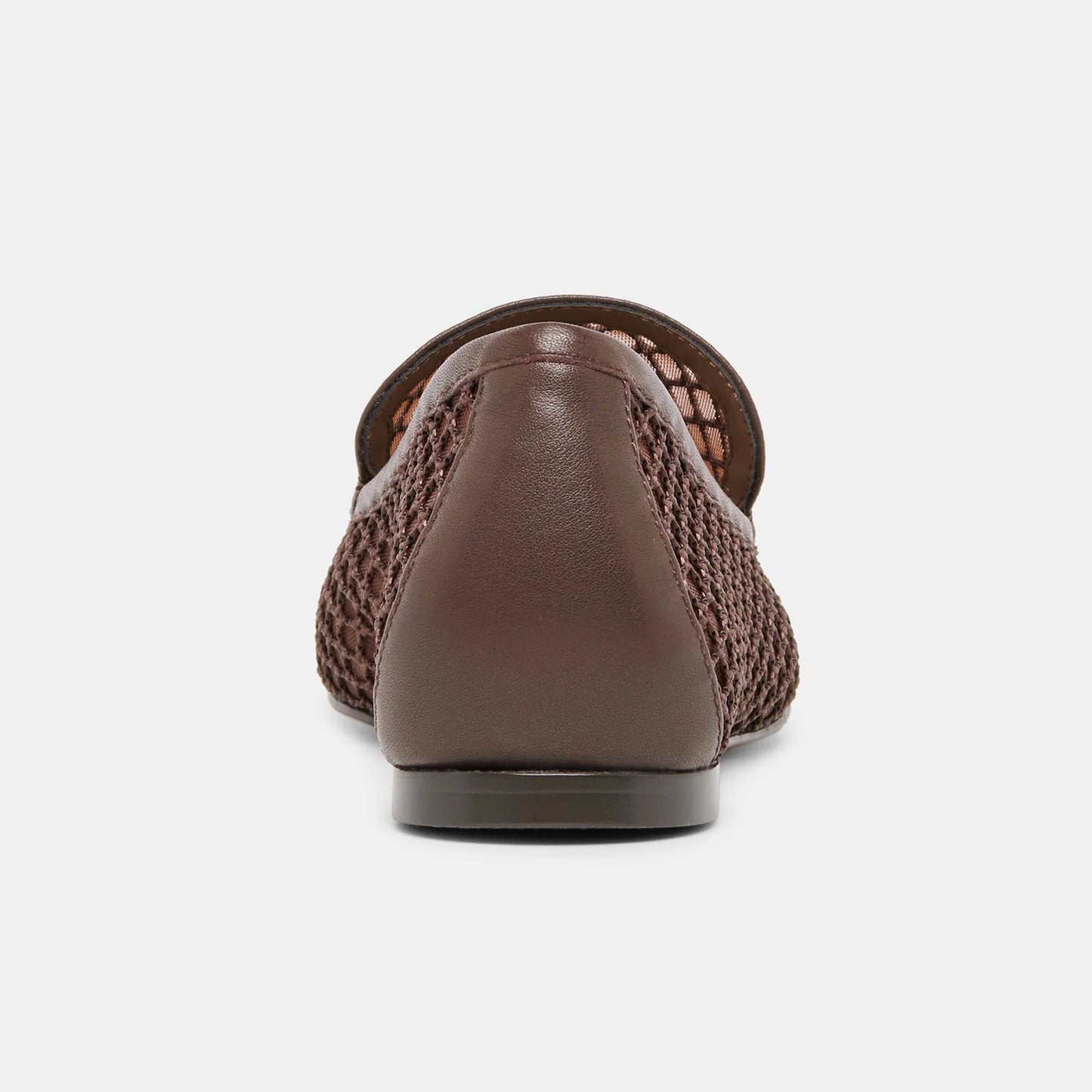 Chocolate Mesh Square-Toe Simple Classic Slip-On Ballet Flats