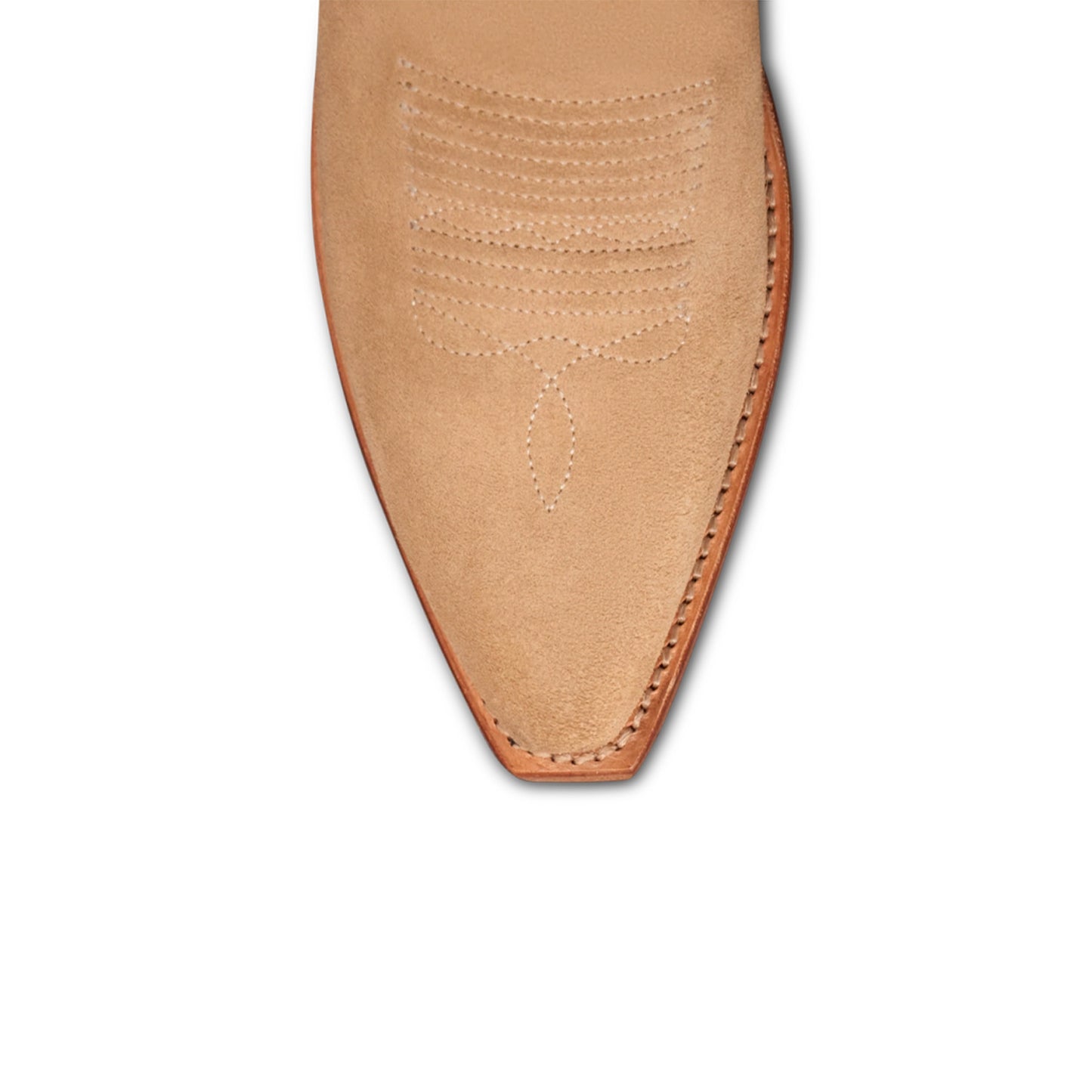 Gradient Faux Suede Snip-Toe Classic Embroidery Mid Calf Cowgirl Boots